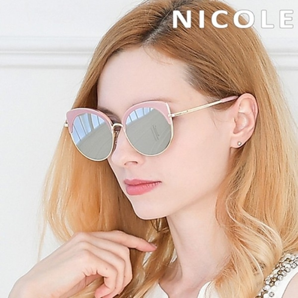 (ニコール) ニコールサングラス NI5011-ピンクシルバーミラー