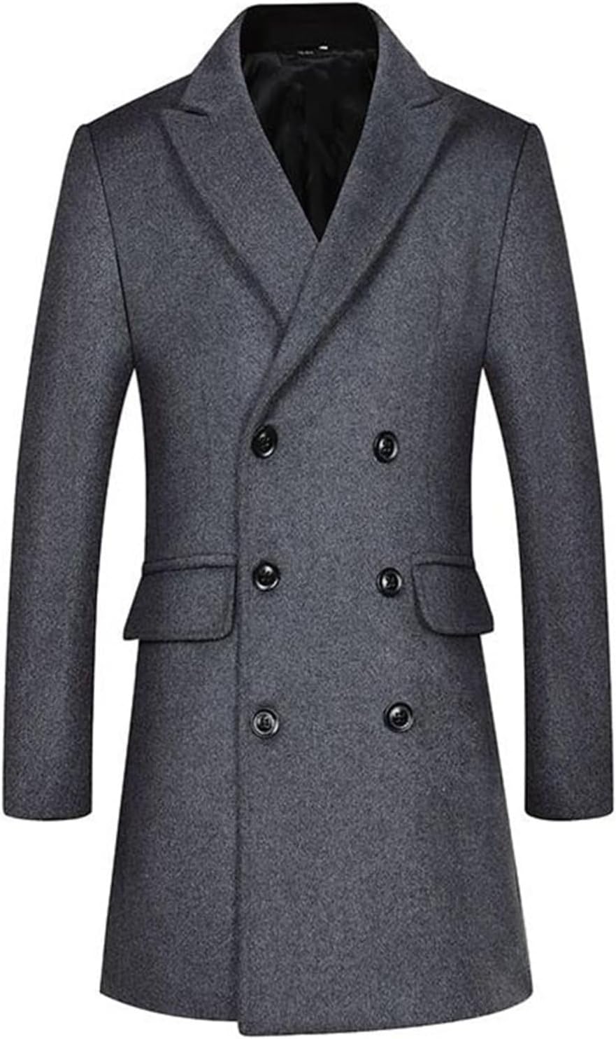 コート メンズ ダブルブレスト チェスターコート ビジネス テーラード シンプル 柔らかい 保温性 防風防寒 ロングコート 紳士服 メルトン 春秋冬 おしゃれ ラシャコート アウター ハーフ丈