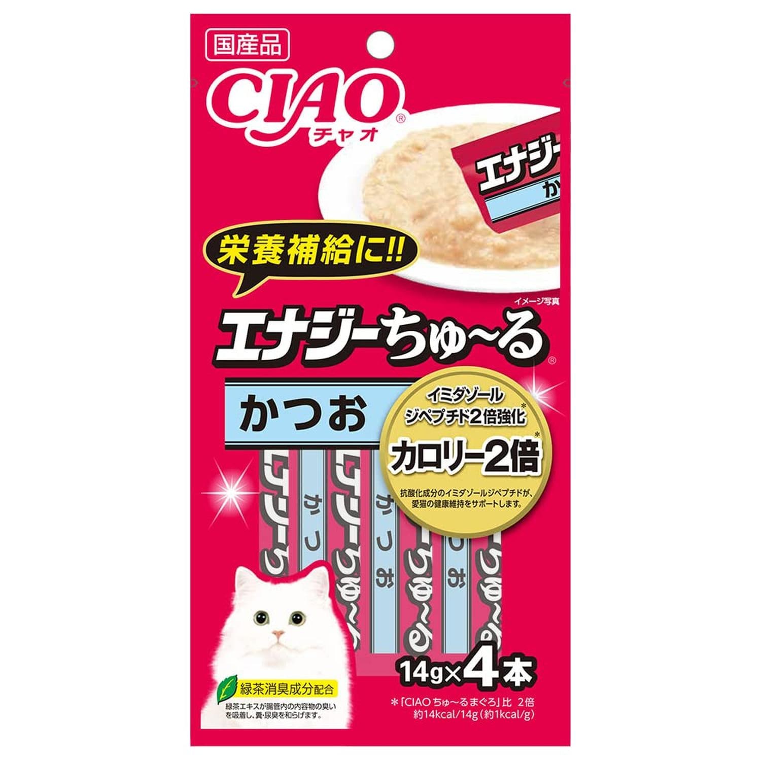 チャオ ちゅ〜る エナジーちゅ〜る かつお 14gx4本