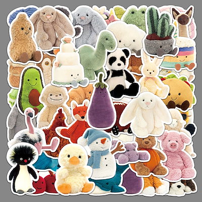 Qoo10] 51枚のジェリーキャットシール可愛いぬい