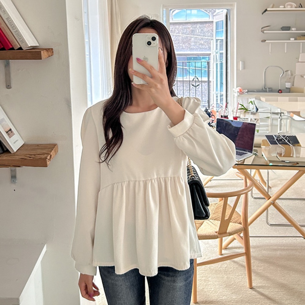 (JSTYLEのイーブレット) イーブレットバランタパフフリルブラウス JSTYLE