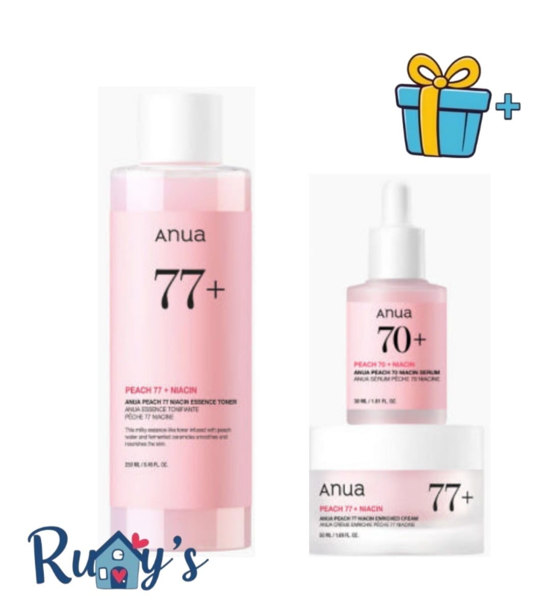 桃 3種 セット(トナー250ml+セラム30ml+クリーム50ml)