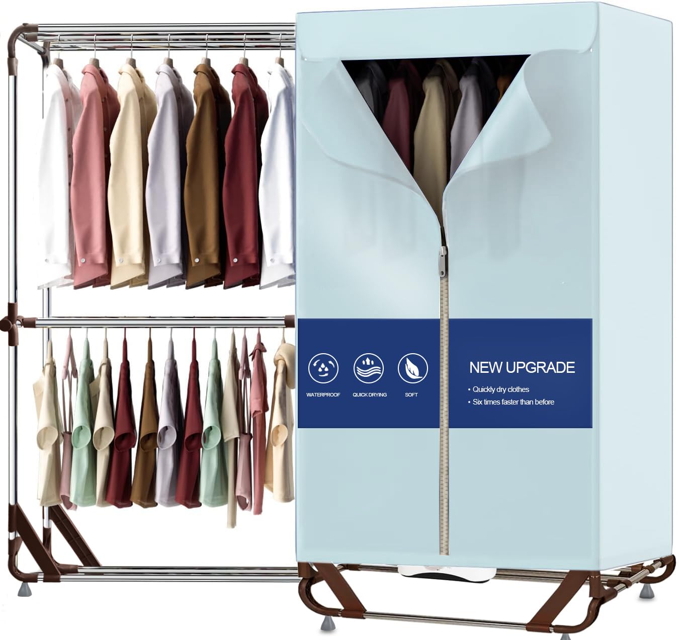 耐荷重15kg❣️衣類乾燥機 タイマー機能付き 簡単組み立て式 省エネ