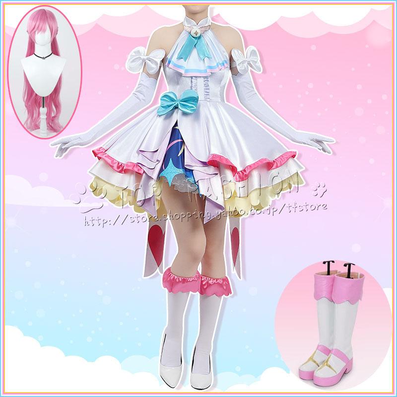 ひろがるスカイプリキュア 虹ヶ丘ましろ にじがおかましろ キュアプリズムコスプレ 衣装 ハロウィン クリスマス 文化祭176
