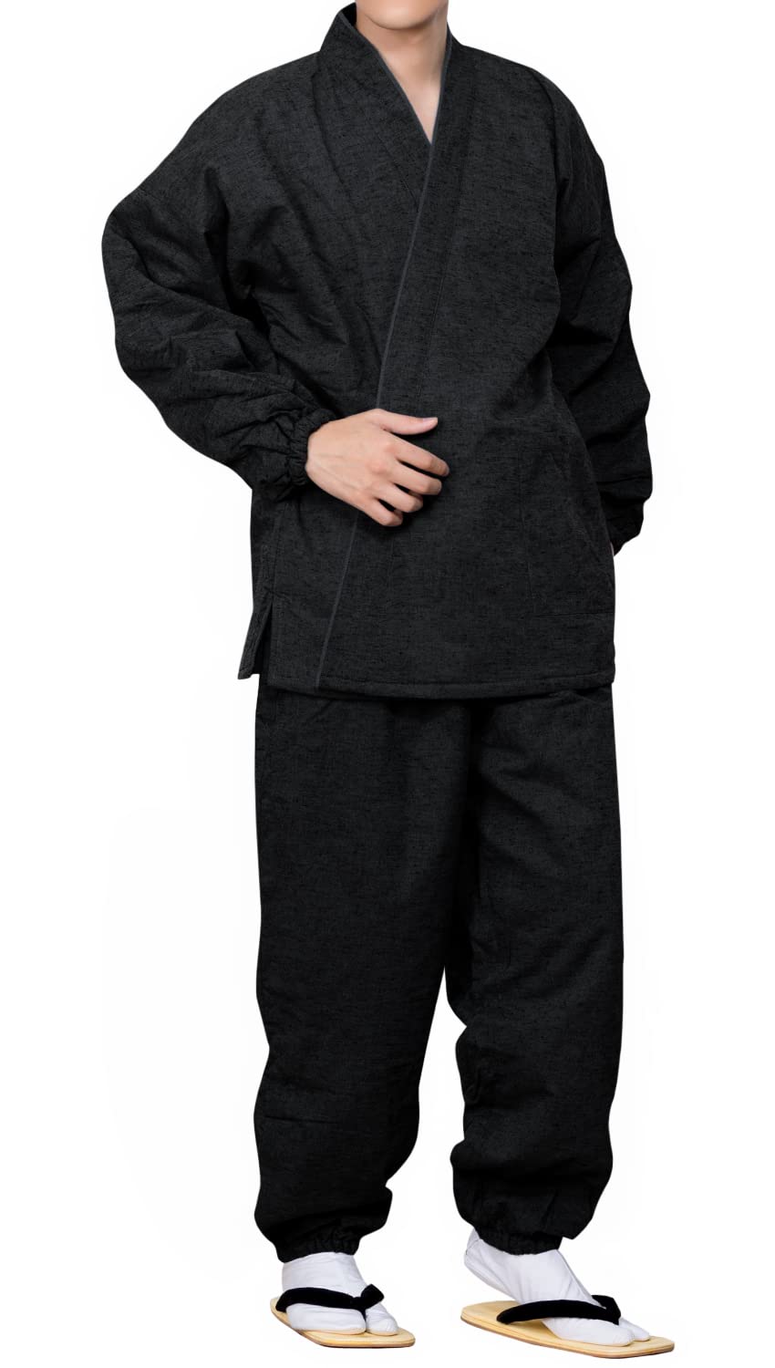 [キョウエツ] 作務衣 さむえ 男性用 冬 メンズ 冬用作務衣 さむい男性用 フリース