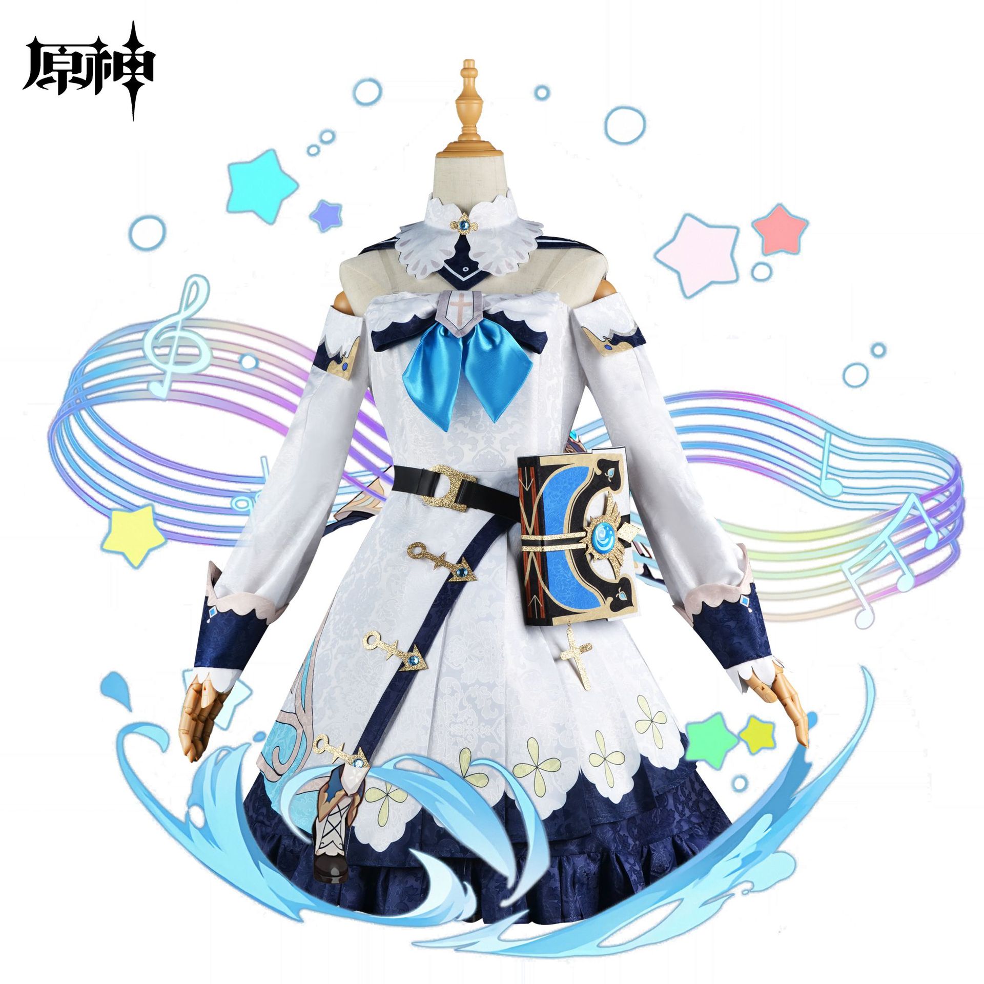 元神cos服初期五星暗紋バーバラcosセットコスプレ衣装女