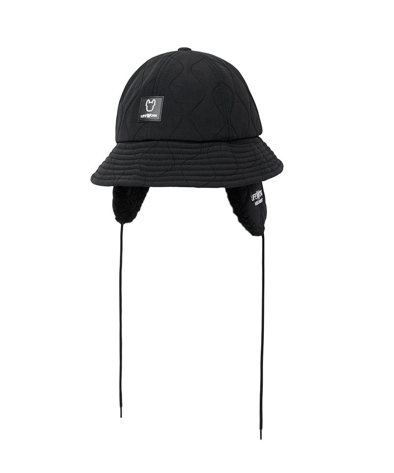 カーブド·キルティング·ドームハット