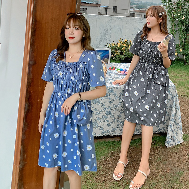 ワンピース 大きいサイズ 半袖 春夏 韓国 妊婦 マタニティ ゆったり きれいめ 3l 4xl 5l