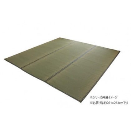 純国産い草 上敷き カーペット 双目織 「松」 江戸間4.5畳 約261×261cm 1010030012402