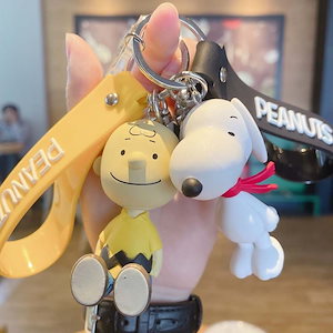新品 Peanuts キーケース スヌーピー&チャーリー・ブラウン 軟らかく