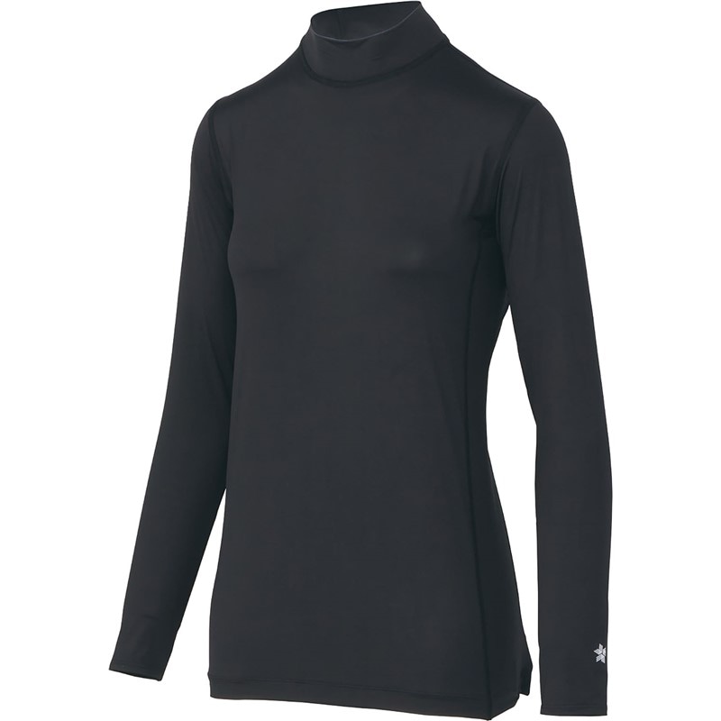 c3fit(シースリーフィット) COOL MOCK NECK L/S ボディケアインナーシャツ W (gcw65100-bk)