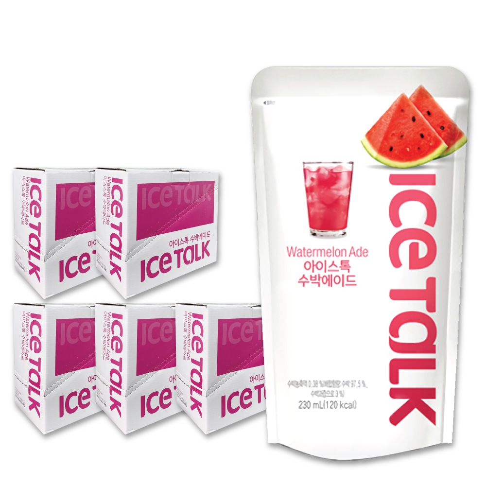 ICE TALK スイカエード 230ml 50個 箱売り / アイストーク パウチドリンク スイカ エード 韓国飲料 韓国ジュース 韓国飲み物 ジュース