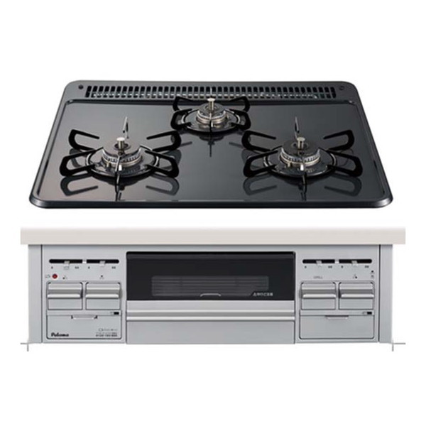 PD-N36AS-LP ニュートラルグレー スタンダードトップ ビルトインガスコンロ(プロパンガス用3口両側火力幅60cm) 38,652円