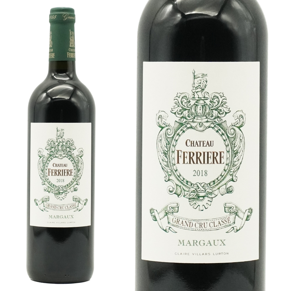 シャトー フェリエール 2018 手摘み100％ オーク樽驚異の18ヶ月熟成 AOCマルゴー メドック グラン クリュ クラッセ 格付第三級Chateau FERRIERE 2018 AOC