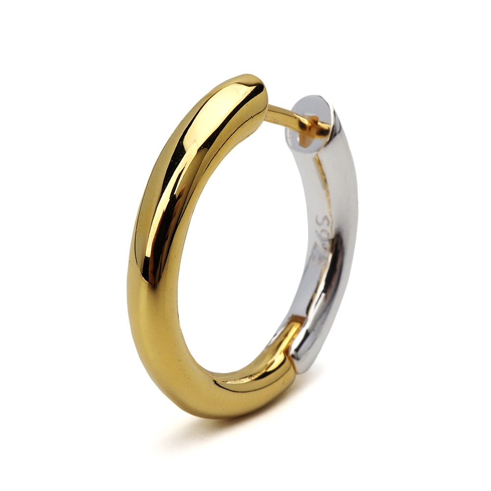 S925 バイカラー フープピアス [ce283-one]