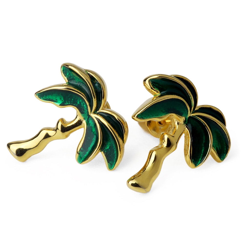 BFF S925 ヤシの木ピアス [bffes003-g]