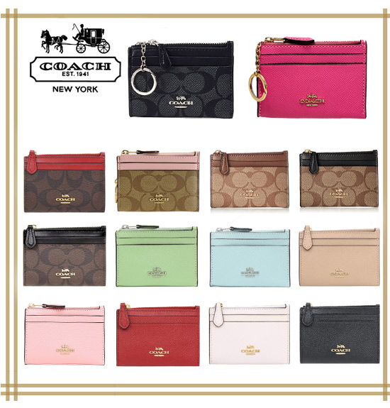 【期間限定】COACH パスケース キーリング付き MINI SKINNY ID CASE F88250 F88208