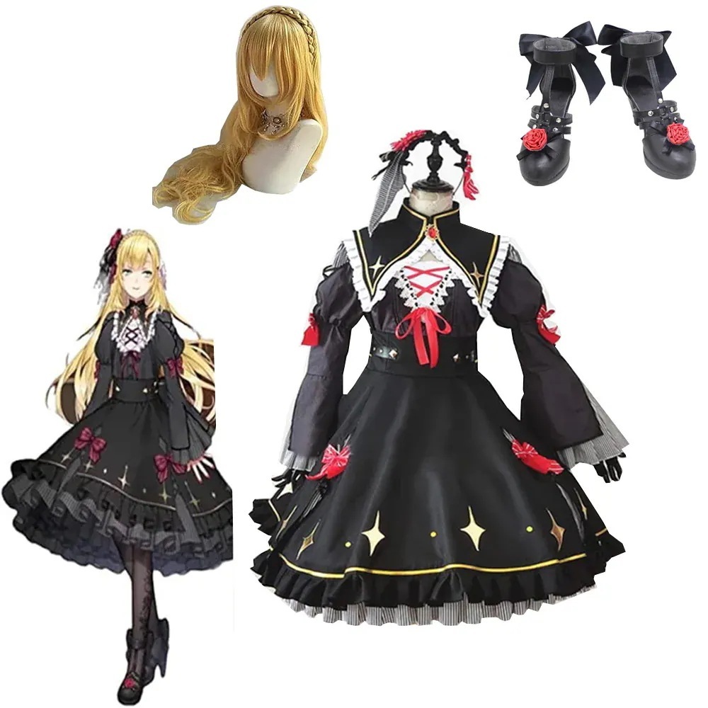 実物撮影 卯月コウ 女体化 衣装＋髪飾り コスプレ 衣装 ウィッグ 靴 追加可 Vtuber にじさんじ うづきこう 1期生 衣装 コスプレ衣装 ハロウィン クリスマス