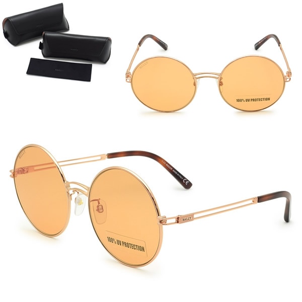 サングラス BY0001-D/S 28E 56 サングラス ノーズパッド UVカット レディース ピンクゴールド オレンジ