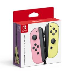 【新品/在庫あり】[ニンテンドースイッチ 周辺機器] 任天堂純正 Joy-Con(L) パステルピンク/(R) パステルイエロー [HAC-A-JAVAF]