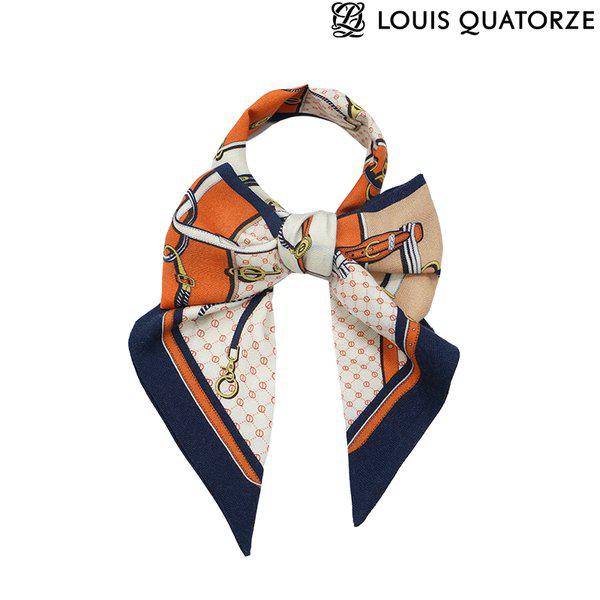 (1DSL700OR) ウールシルク アニ ビッグバンドゥ スカーフ オレンジ