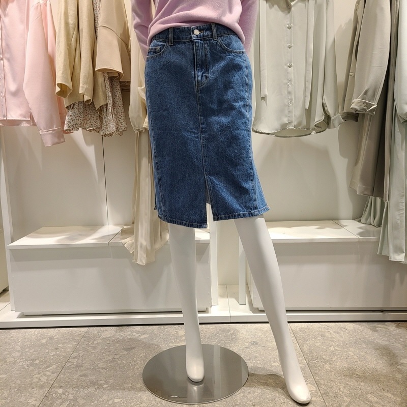 裾 スリット 人気商品 デニム 最大50%OFFクーポン スカート 韓国ファッション SY3DS30
