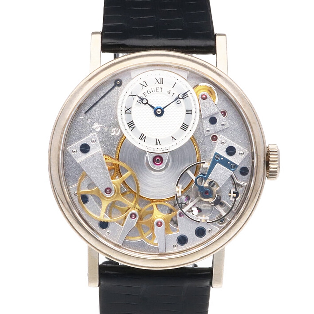ブレゲ トラディション 腕時計 18金 K18ホワイトゴールド 7027 手巻き 1年保証 Breguet 中古