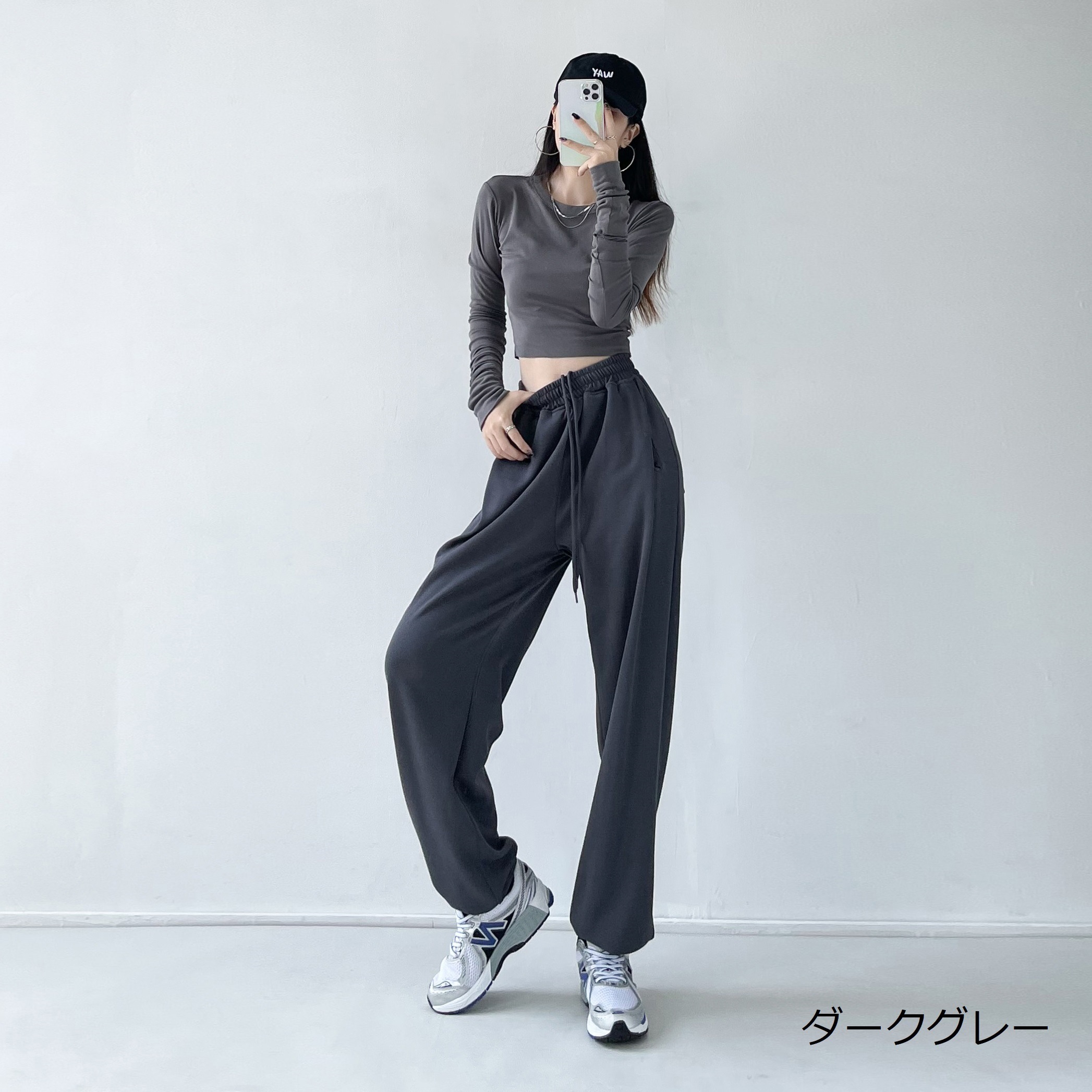 ボトムス パンツ ジョガーパンツ ワイド Iライン ウエストゴム かわいい シンプル カジュアル 大人 おしゃれ お洒落 かっこいい こなれ感 ラフ メンズライク マニッシュ スポーティー 個性的 5,191円