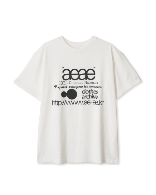 【AEAE】 WEB LOGO T-SHIRTS [WHITE] 正規品