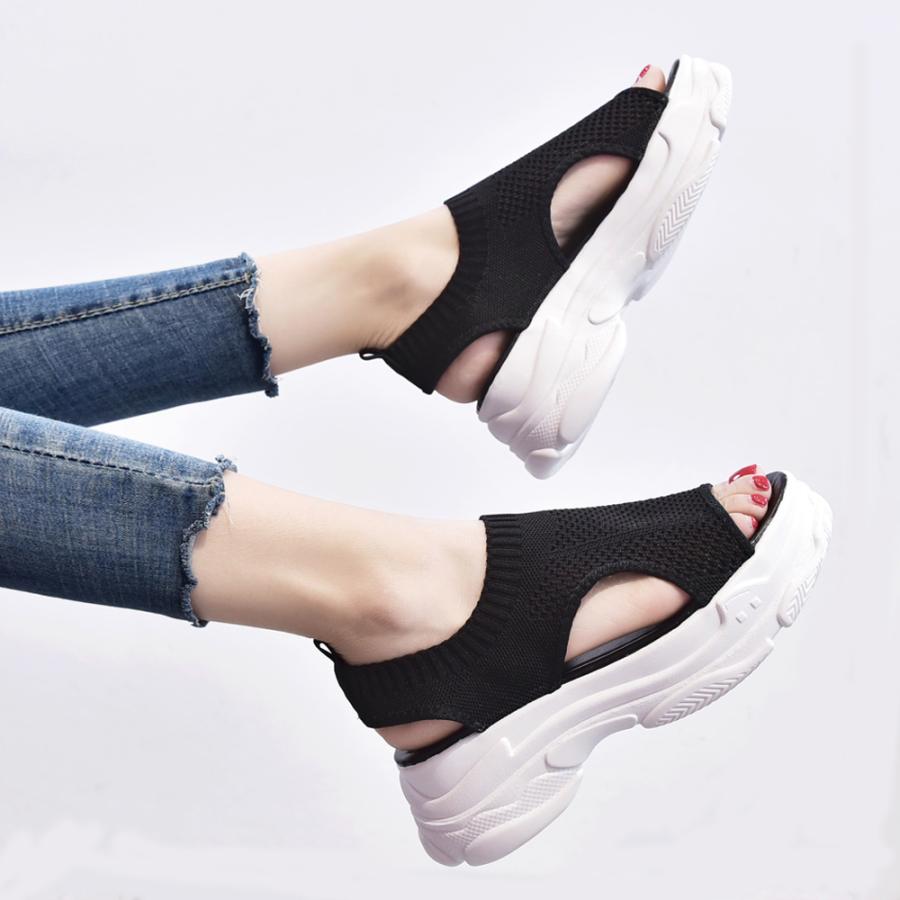 スポーツサンダル 人気 レディース 韓国 サンダル 通気性 ウォーキングシューズ 厚底 メッシュ 歩きやすい スニーカ カジュアル 韓国風 本日限定スニーカースリッポン厚底スニーカー 5,119円