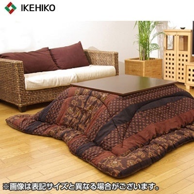イケヒコ・コーポレーション 国内プリント こたつ厚掛け布団単品 『万葉』 ブラウン 205×315cm 5934669 【送料無料】