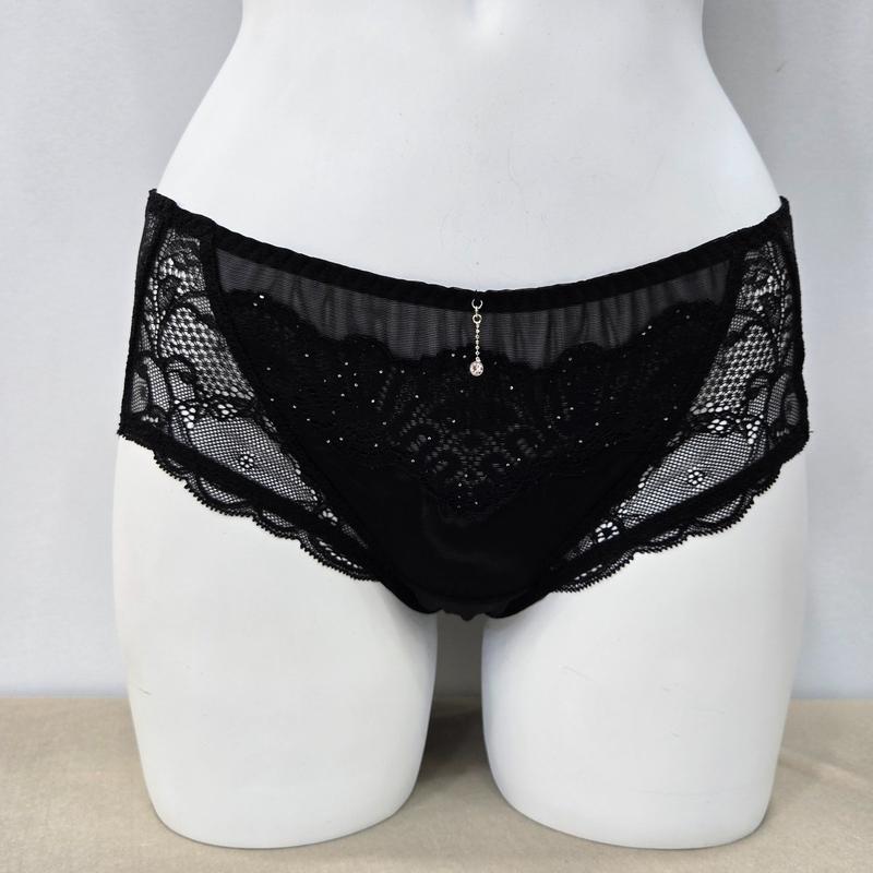 クチュール輸入スパンコールジャガードオールレースパンツBP977AL-BK