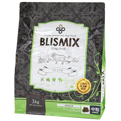 ドッグフード　ブリスミックス　犬用　ラム　中粒　３ｋｇ　ＣＲＣ45―03―10―04―00