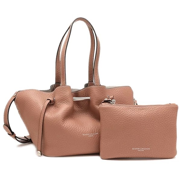 ハンドバッグ ショルダーバッグ アマンダ ポーチ付き ブラウン グレー レディース BS10630 RNGDBL