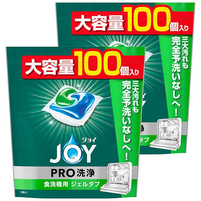 ジョイ [大容量] ジェルタブ PRO W除菌 食洗機用洗剤 100個×2袋 4,631円