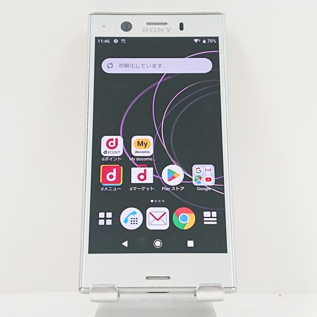 Xperia XZ1 Compact SO-02K ドコモ ホワイトシルバー 送料無料 本体 c09230 【中古】