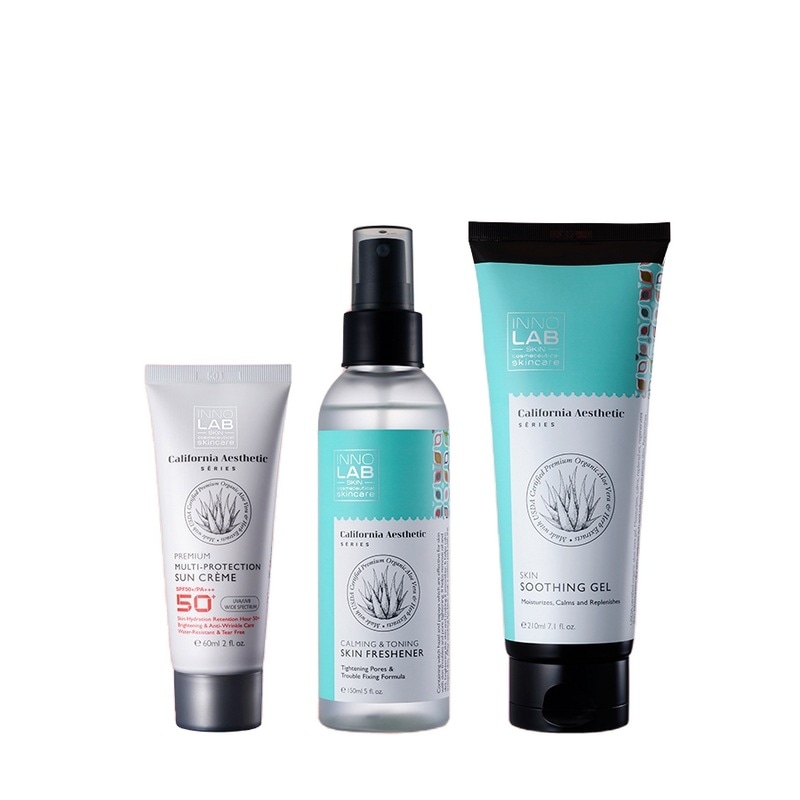 [INNOLAB][セット]ベストサン＆スキンケア3種（サンクリーム+フレッシュナー+スーディングゲル）