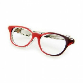 SWANK（スワンク） 眼鏡のタイバー（赤） T0085
