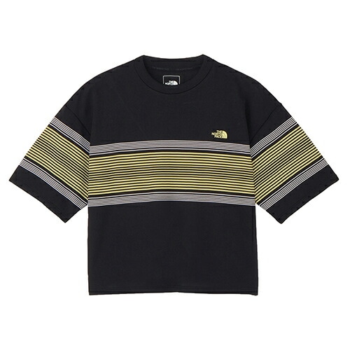 ショートスリーブフリーランパネルボーダークルー ランニング Tシャツ 半袖 ウィメンズ NTW12691-K
