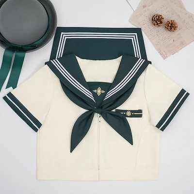【新品未使用】ミラノリブ半袖JK Amazon.co.jp: (アキュルド) セーラー服 半袖 長袖 ピンク 本格