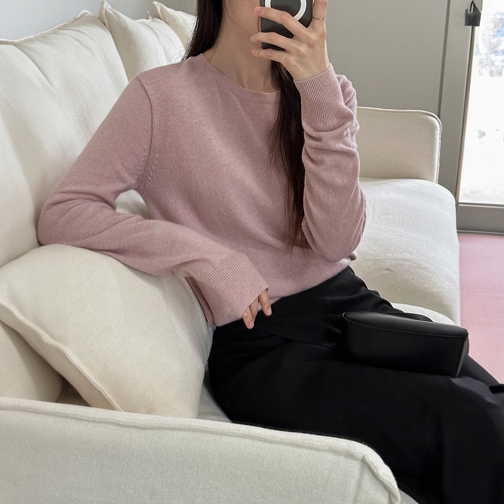 ロンドパインウール35%カシミアニット - 2タイプ