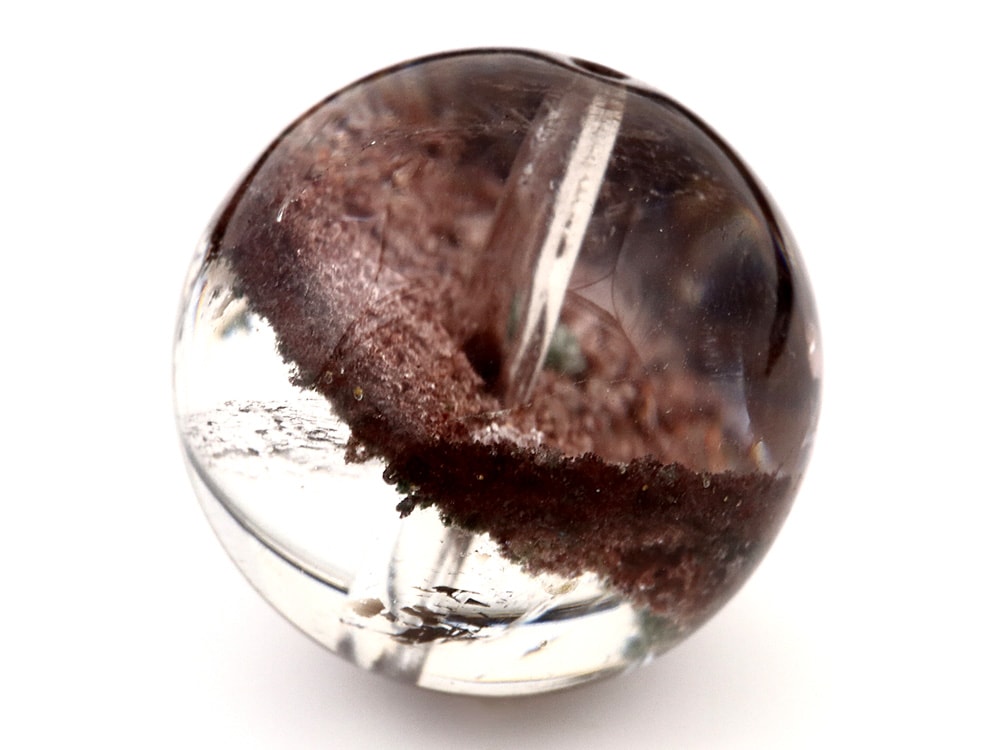 「1点もの 現品」 1粒売り ガーデンクォーツ 14mm パワーストーン バラ売り 天然石 パワーストーン ばら売り ビーズ 穴あき 1玉売り アクセサリー パーツ ハンドメイド アクセ z479-m