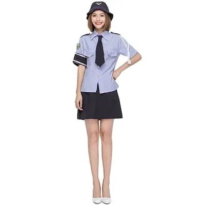 【20点セット】【急速出荷】演出ショー服女性かわいいバー夜店セクシー警察制服上下セットコスプレ舞踏会パーティーLZ