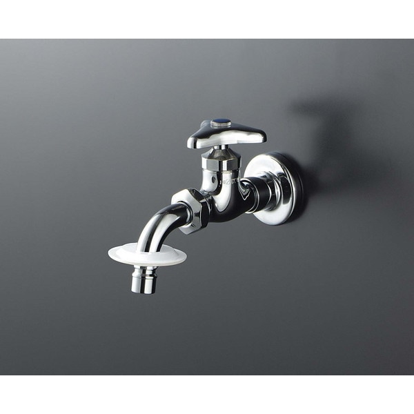 K111BNJ 送座吐水回転水栓 ツバN付