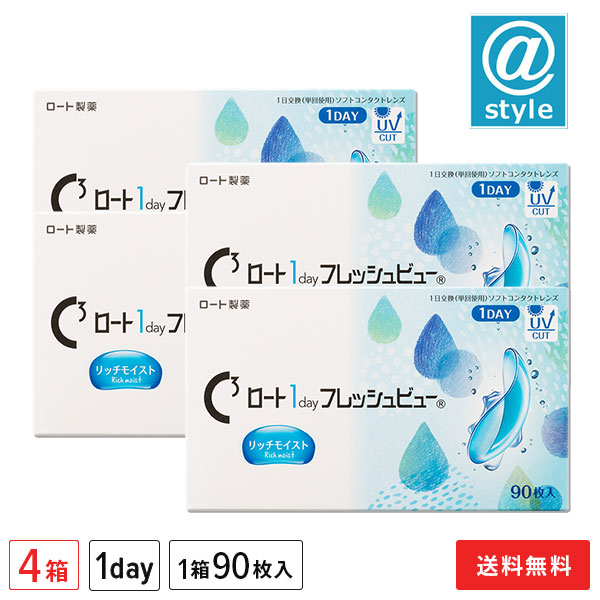 ロートワンデー フレッシュビュー リッチモイスト 90枚 4箱