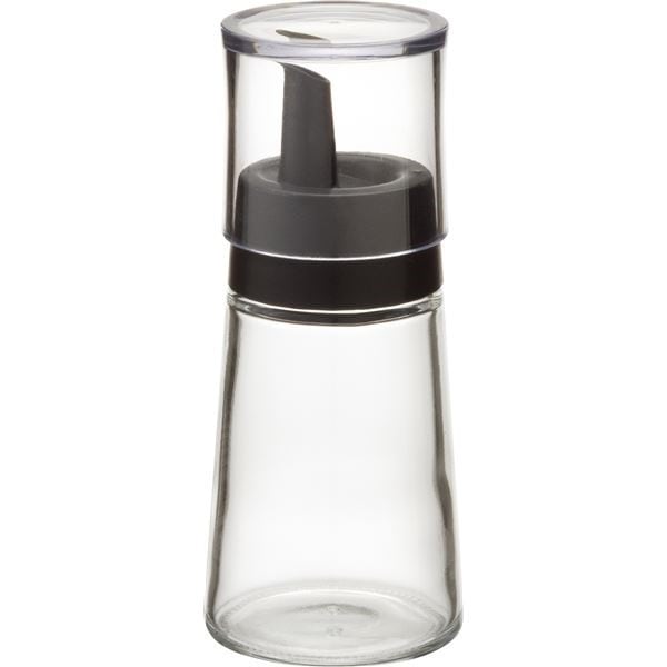 50セット 調味サーバー/オイルボトル Sサイズ ブラック ふた付き 本体：ソーダガラス スタビアリュクスその他