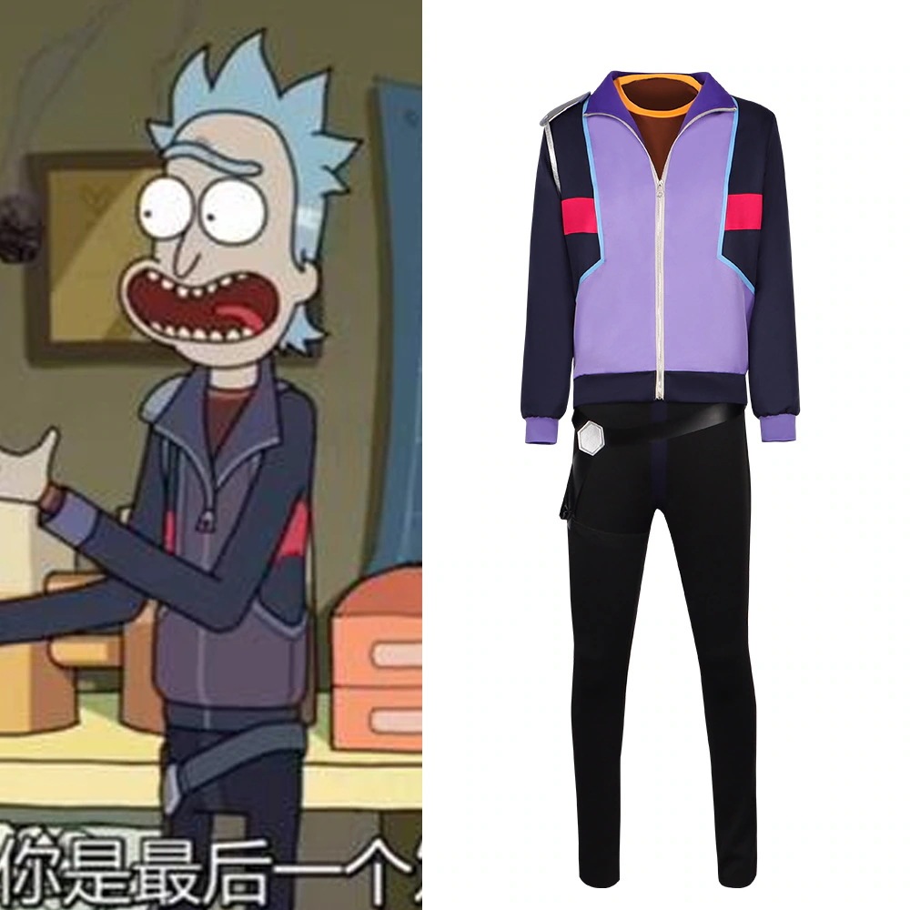 リックとモティコス服クレイジー科学者リックコスプレアニメコスプレコスプレコスプレ衣装フルセット