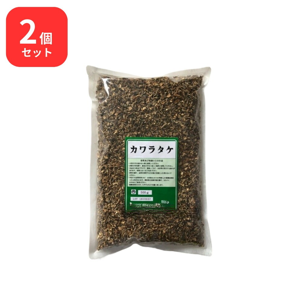 【2個セット】 小島漢方 カワラタケ 刻 500g 寄性竹 キセイタケ
