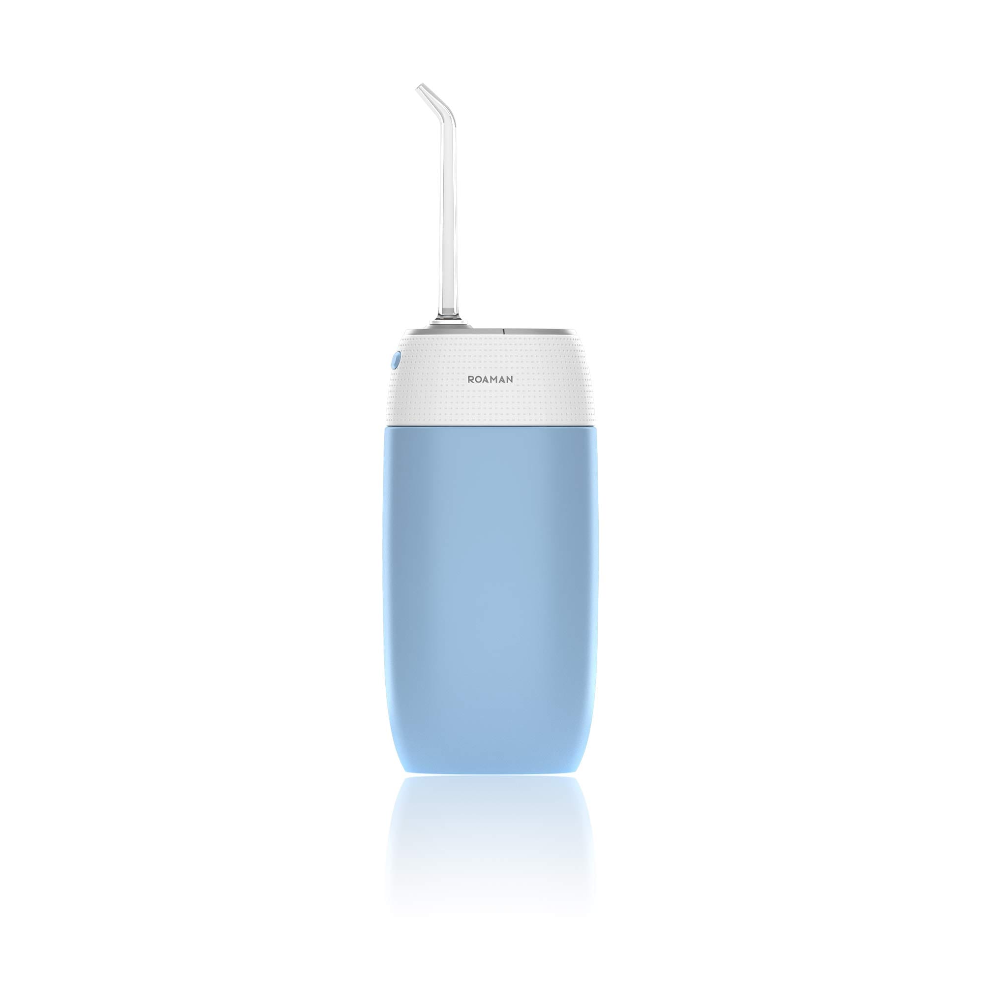 ROAMAN 充電式ウォーターフロス mini1 口腔洗浄機 ポケットサイズ デンタルケア 口腔洗浄器 ３種のモード 替えノズル2本 完全防水 ジェットウォッシャー 歯茎ケア 口臭防止 歯垢洗浄 (B
