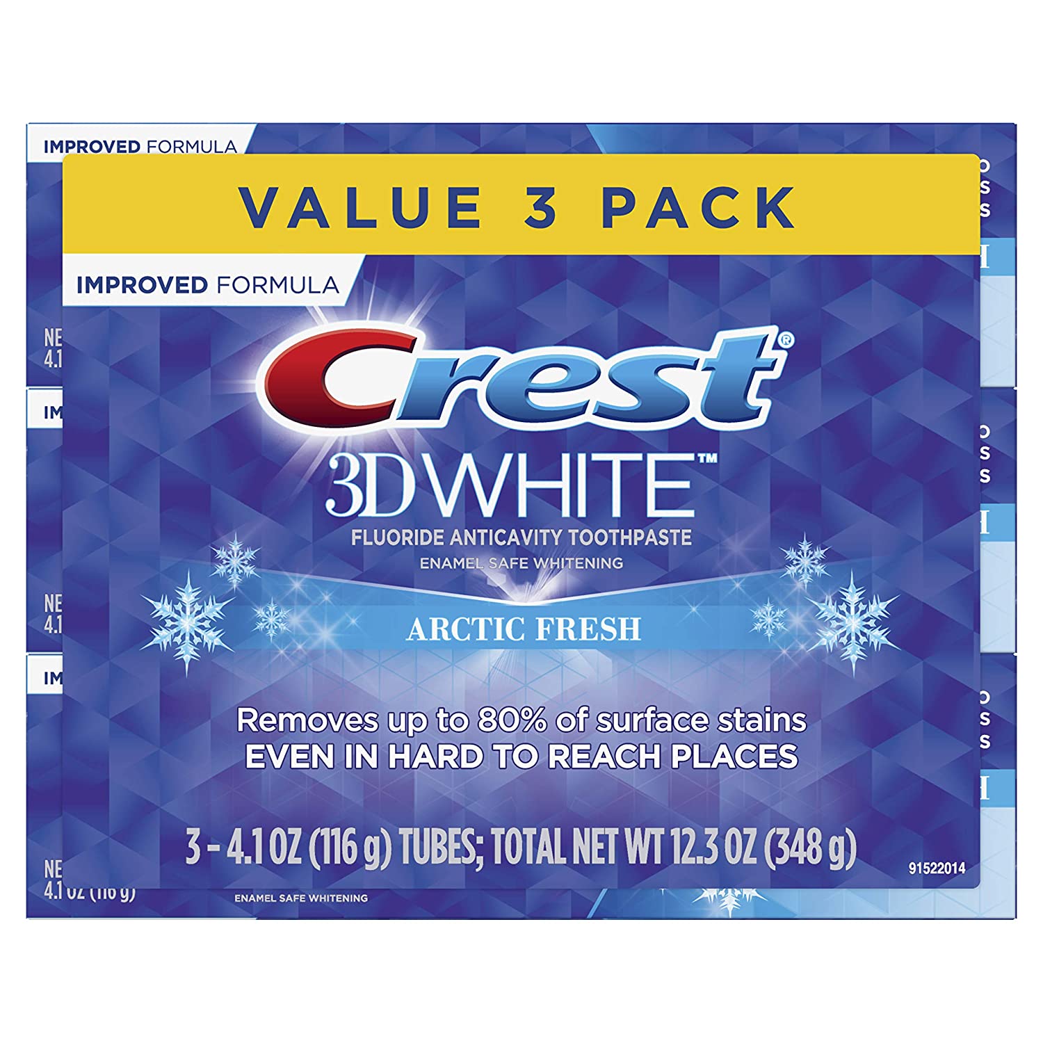 [アメリカ国内生産正品]Crest3DホワイトホワイトニングArcticフレッシュ歯磨き粉4.1o